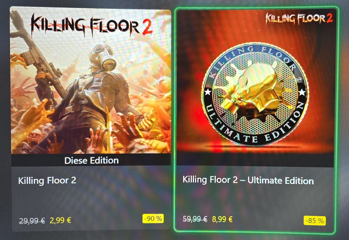 truepl4y's tweet image. Der 2017er #Gore Shooter
🔨🪓"KILLING FLOOR 2"⚒️⚔️
ist aktuell mit 90% im #XboxStore

Noch 10 Tage sich den Klassiker günstig zu schnappen.

#XboxSeriesX #ControllerGang