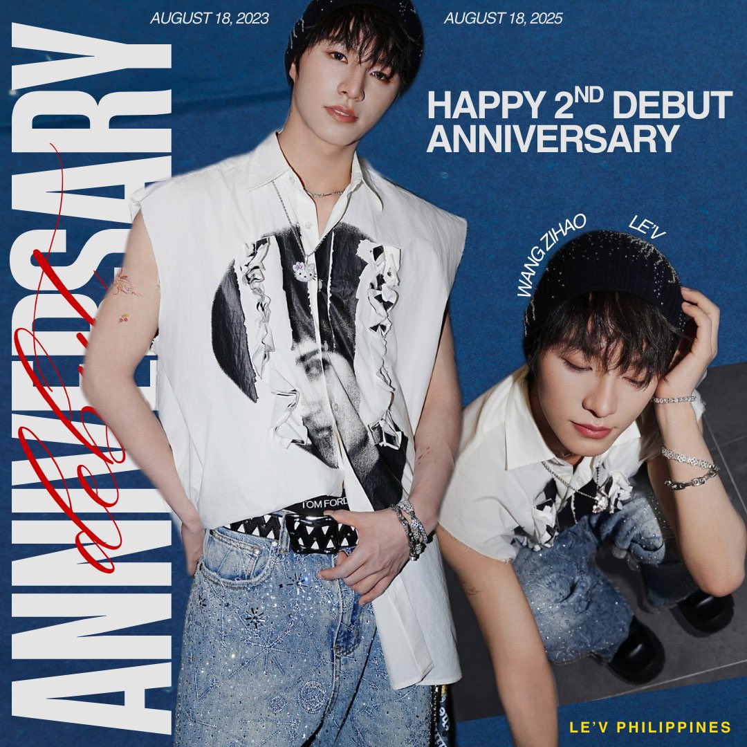 Happy 2nd debut anniversary to our dearest, Zihao! May the road ahead bring you even more happiness, success and love! 💛🤍

2 YEARS WITH LE’V
#LEV_2nd_Debut_Anniversary
#王子浩0818出道两周年快乐

#LEV #레비 #レビ #WANGZIHAO #王子浩
<a href="/LEV_Official_/">LE'V</a> <a href="/LEV_OFFICIAL_JP/">LE'V JAPAN</a>
