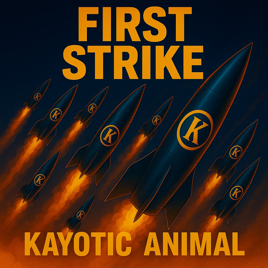 KayoticAnimal's tweet photo. My debut album just detonated on all platforms — every track a missile, every drop a direct hit. This isn’t music… it’s war on your senses.

💿 FIRST STRIKE – Kayotic Animal
🎧 Stream it NOW before the fallout hits.
This is just the opening salvo…
 You’ve been warned.

https://t.co/7dWAZXbktC

https://t.co/XGCWbc4cHo

https://t.co/FITxbKYAQw 

⚔️🐺💥