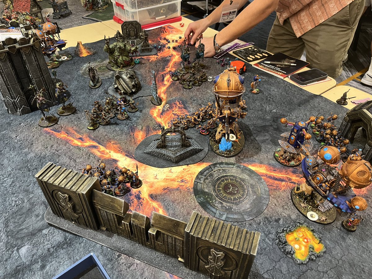 NashofSigmar's tweet photo. 2025 Nashcon AoS GT is underway! I’ve been woefully bad at taking pictures this year, but here is a thread of the action from day 1 &amp; 2 🧵 #nashconAoSGT https://t.co/evihS7DxNs