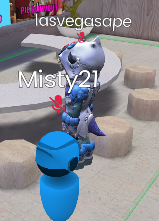 misty21's tweet photo. OMG got a selfie with @LasVegasApe702 while at @thenftopia 

 #nftopia5 #nftopiascavhunt #ConGoals https://t.co/AJedLAx3Xs