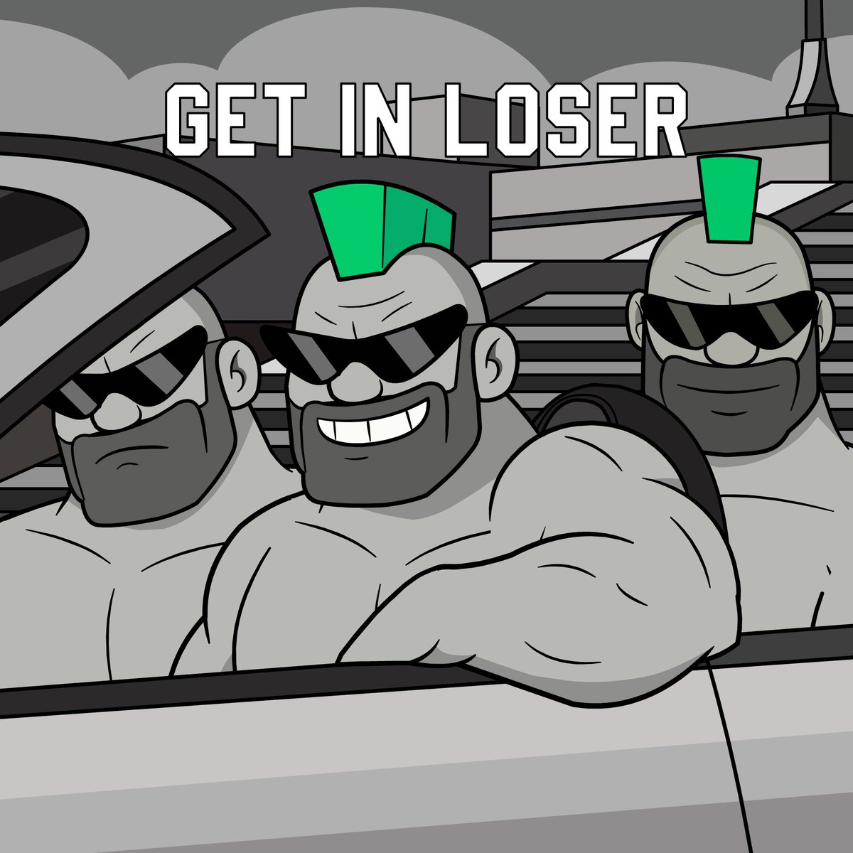 Monday is Push Day - 

get in loser