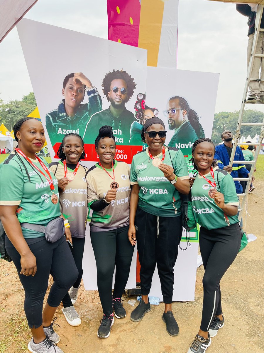 AntheaAmpaire's tweet photo. The @MakRun_Ug 2025 Marathon 42km done &amp; dusted!🤩✅✨

A moment with our Vice Chancellor @ProfNawangwe &amp; the beautiful Mrs. Nawangwe!✨

Special thanks to the organisers for a truly successful event!🔥 https://t.co/WdMvs5n7mm