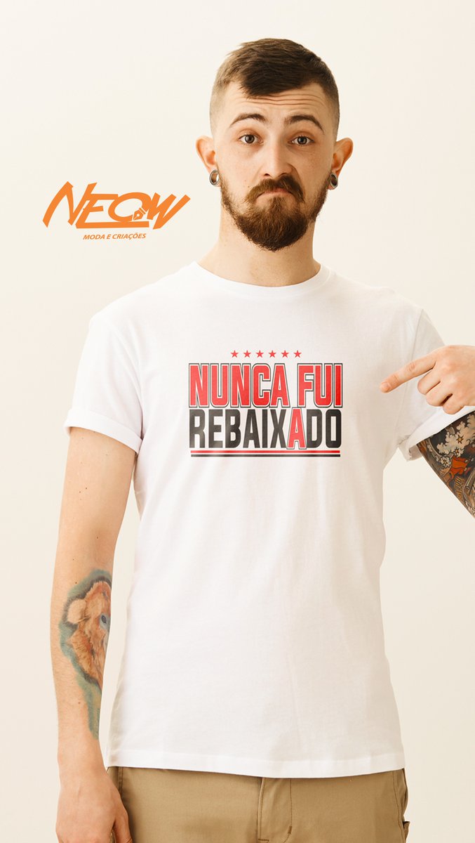 Camiseta Tradicional – Nunca Fui Rebaixado
Produzida em malha 100% algodão, oferece conforto, durabilidade e caimento impecável para o dia a dia ou para vibrar nas arquibancadas.
🛒 neowmodaecriacoes.com.br