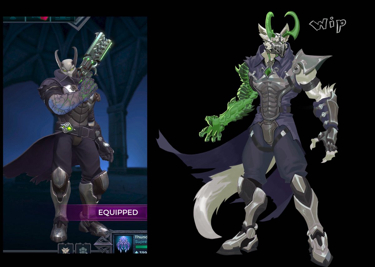 Some more Paladins Anthro work in progress, this time: Androxus!