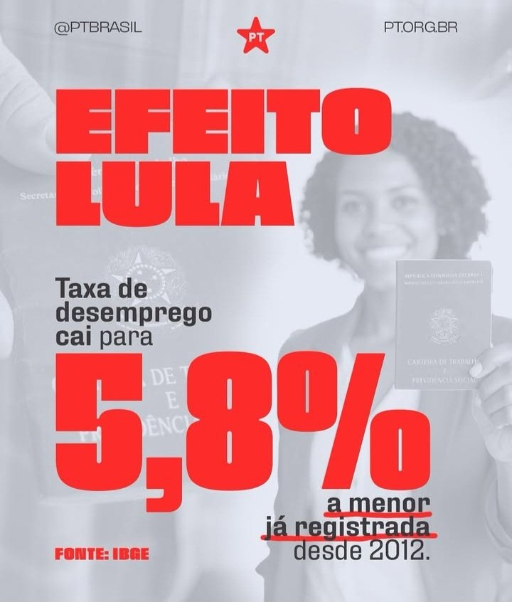 #LulaProtegeECuida
Inflação CAI
Dólar CAI
Desemprego CAI
LULA REELEITO
