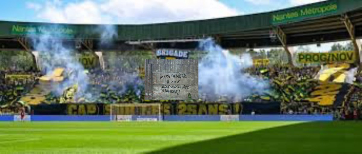 13mille9's tweet photo. Spoil Alerte 🚨 : Le tifo de la Brigade Loire en froid avec Kita a fuiter… 🔞🔞🔞 https://t.co/OkYlgMjz5a