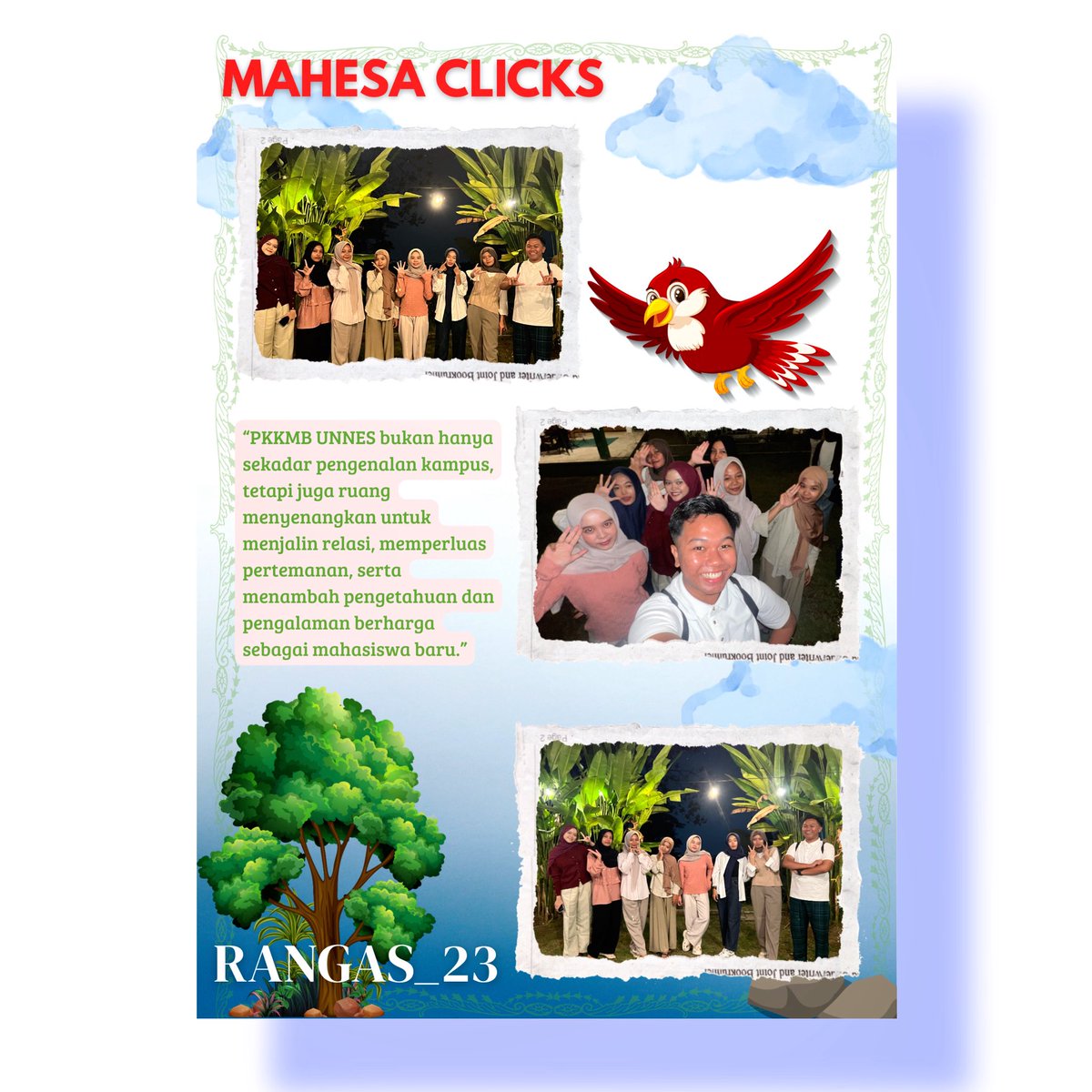 Amoraqill's tweet photo. Halo, Mahesa!
Saya Aqilla Candra Winata, mahasiswa baru Pendidikan Bahasa dan Sastra Indonesia, Fakultas Bahasa dan Seni UNNES.

PKKMB UNNES 2025 bukan hanya pengenalan kampus, tapi juga pengalaman berharga untuk menambah relasi, memperluas pertemanan, https://t.co/DeVow8sEze