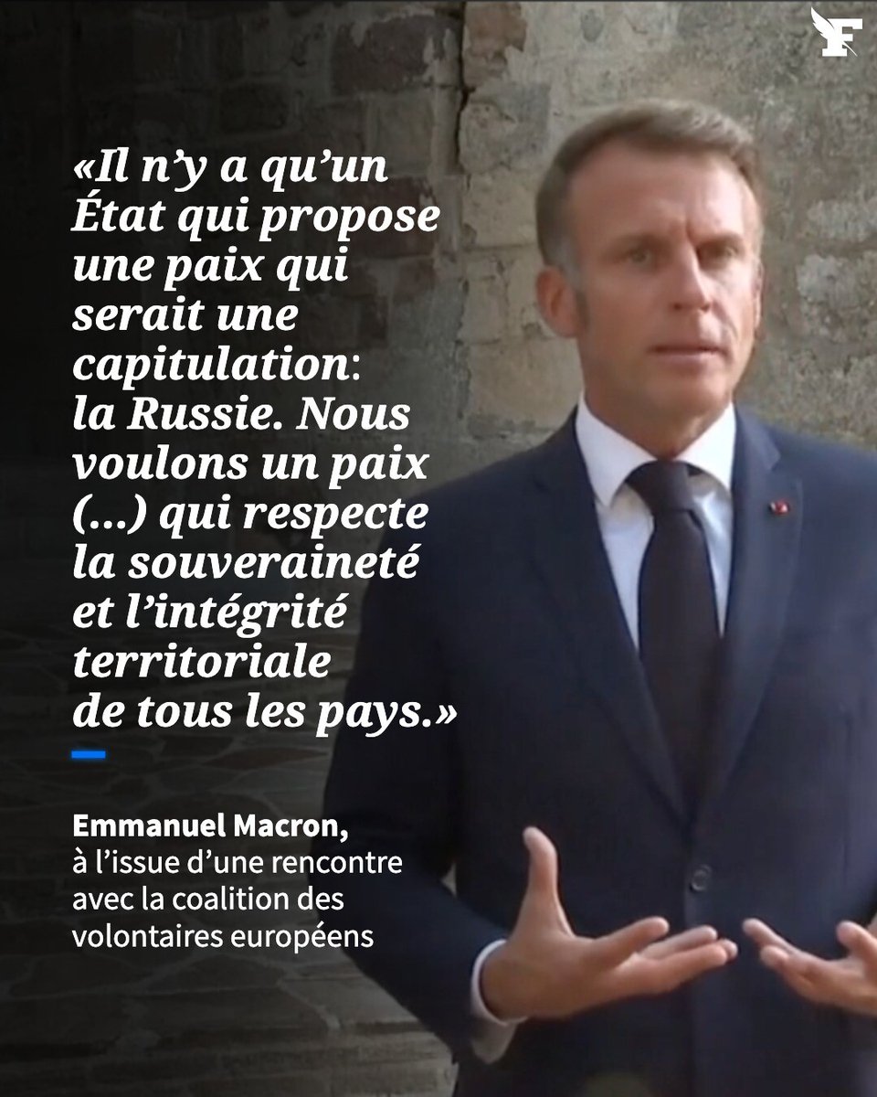 «Si nous sommes faibles avec la Russie aujourd’hui, nous préparons les conflits de demain», a martelé le président. ➡︎ l.lefigaro.fr/vDc