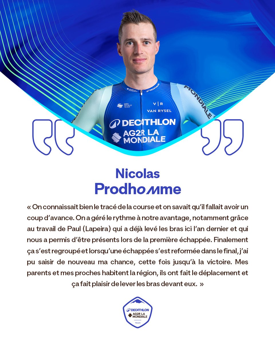 🇫🇷 <a href="/Polynormande/">Polynormande</a> 

🎙️ <a href="/NicoProdhomme/">Nico_prdh</a> "Il fallait avoir un coup d'avance"

#DECATHLONAG2RLAMONDIALETEAM
