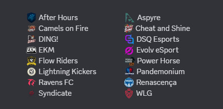 The 16 teams are set and ready to compete