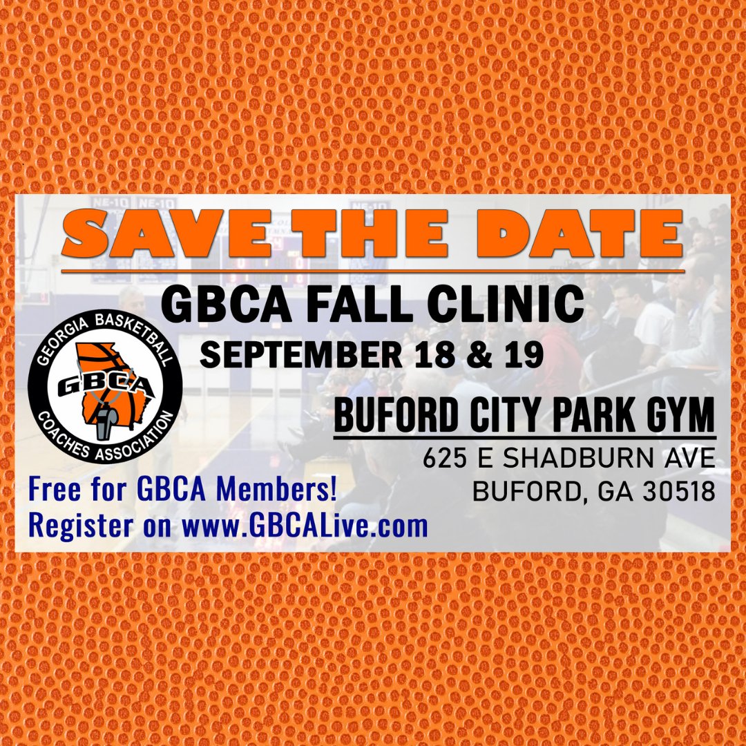 GACACoaches's tweet photo. 🎉 Exciting news! The GBCA Fall Coaches Clinic Registration is NOW OPEN! 🎉 It's FREE for all GACA/GBCA members! Stay tuned for our full speaker lineup coming soon. Sign up today: https://t.co/xdULapiCIS 

#GBCA #FallClinic #FreeEvent #GACA https://t.co/ofSwk26sQV