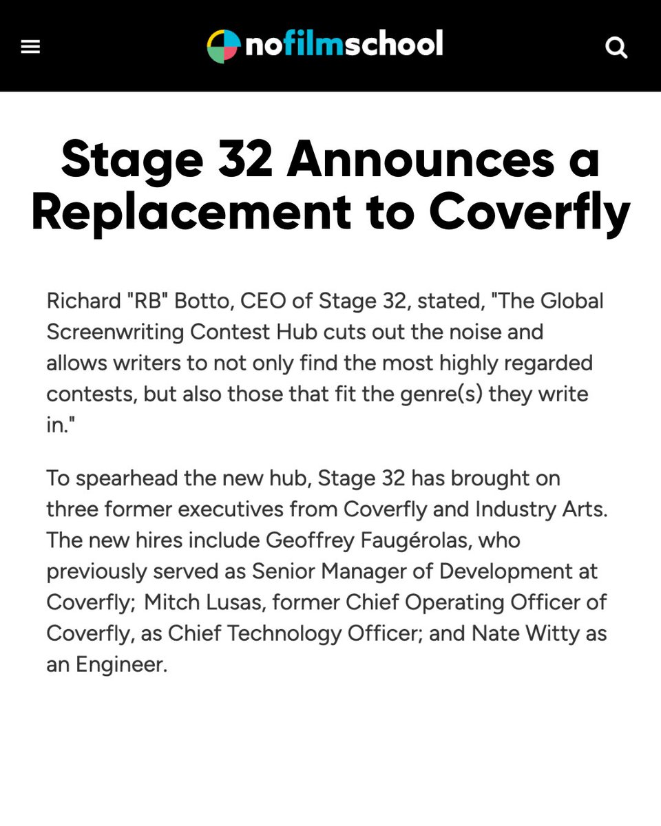 Exactly 2 weeks remain to import your Coverfly profiles, accolades and Red List rankings.

All high ranking profiles get placement in our Executive Matchmaking Portal for free.

Don't lose your accomplishments!

Import here: stage32.com/platform/integ…