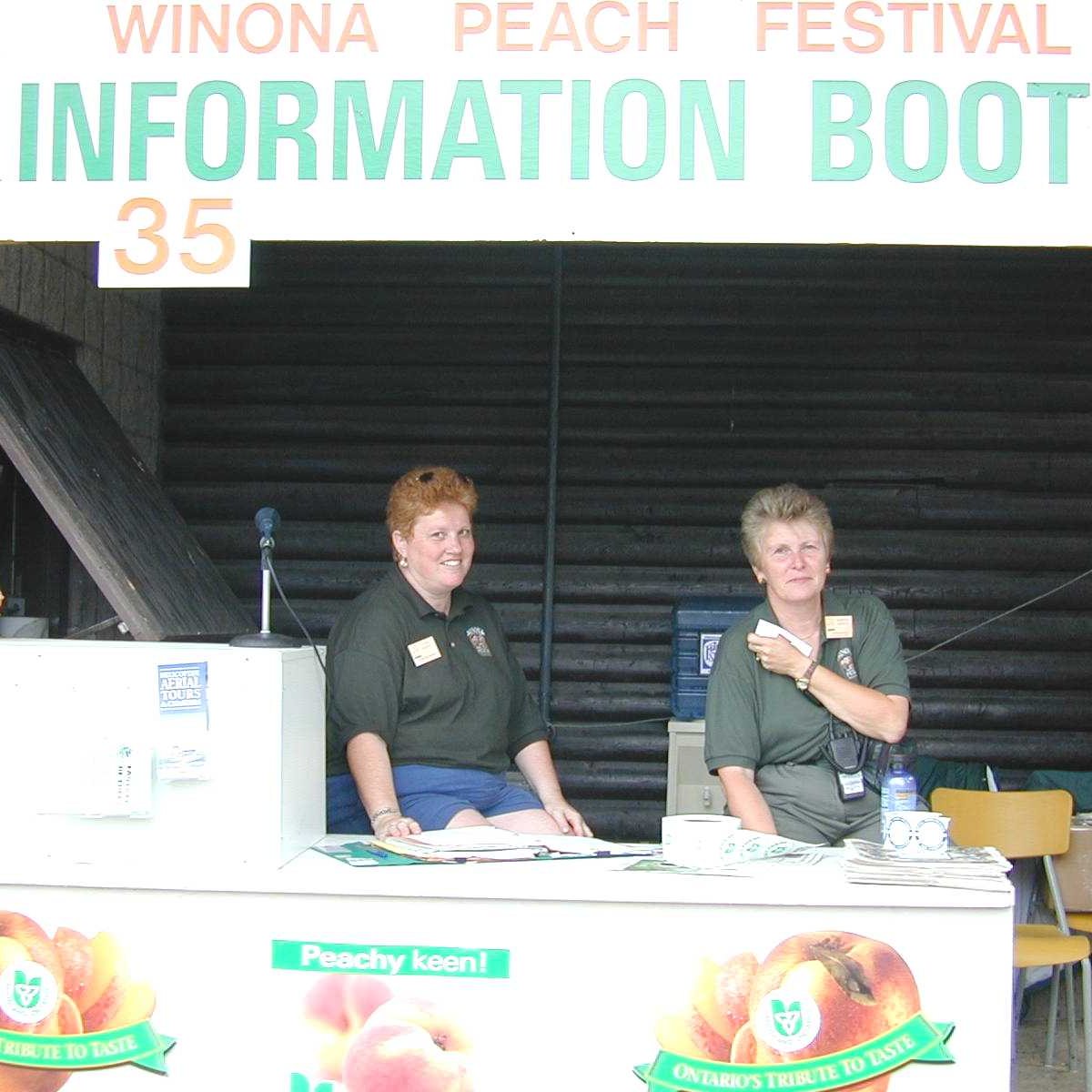 Are you looking for information? Until the Festival, go to our website! winonapeach.com
On the weekend, we have 2 Information Booths, one in the middle of the park by the Food Court and the other one is in the Arts &amp; Crafts area.  #wpf2025 #peachy