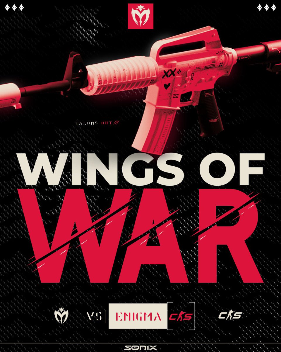 [#MVRKCS2]

We are back in action TONIGHT with <a href="/ESEA/">ESEA League</a> Main play, looking to continue our dominant performance throughout the season.

🕰️: 10PM EST
🆚: #ENIGMA
📺: TBA

#TalonsOut🦅
