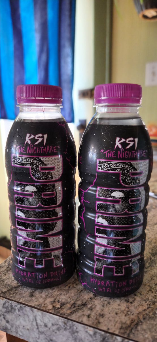 HicksDoodle's tweet photo. #KSI #drinkprime @PrimeHydrate @KSI @jakepaul #newflavor #nightmare #ksithenightmare #HydrationMatters #hydration #vegan #nosugar https://t.co/BiLo481Cxi