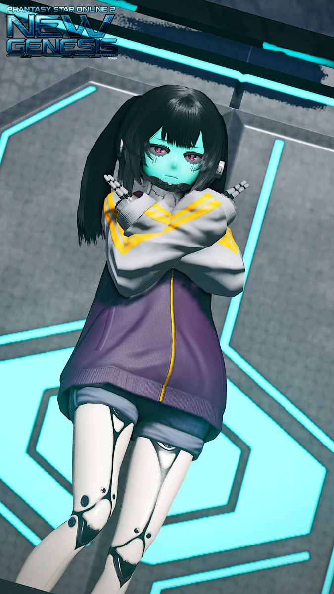 #PSO2NGS #PSO2NGS_SS
銀河特急ミルキー☆サブウェイのマキナちゃん、顔をどう表現するか悩んだけどこれで落ち着いた。
アニメ面白いんでYouTubeで見てね！
