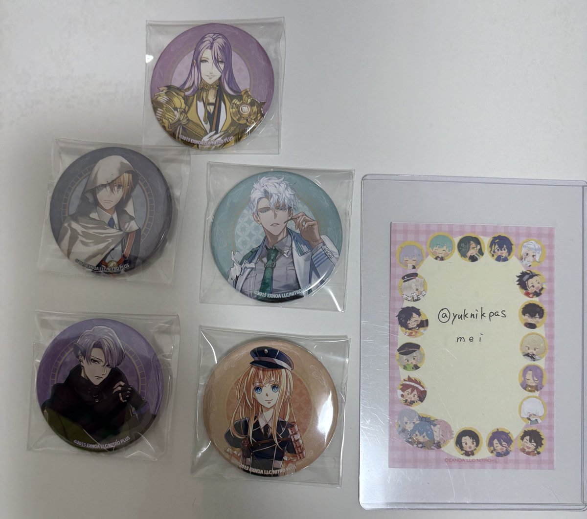 刀剣乱舞 アフタヌーンティー 雲生 缶バッジ 7点セット mei
