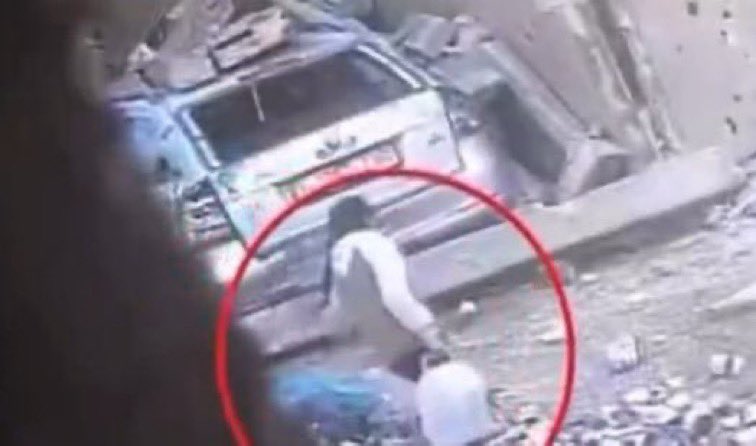 “This is the child Amna, who was killed by the occupation with a missile strike.”