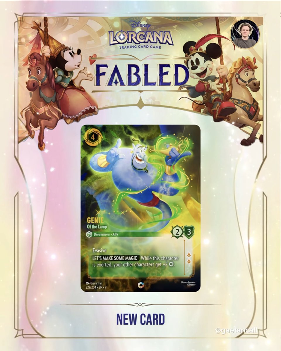genie lorcana card Lorcana - The First Chapter - Genie - On the Job (Enchanted) main image 1