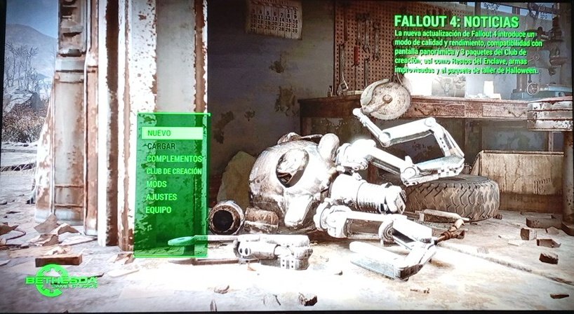 Tras ver algunos tweets, aunque me había dado un tiempo, pero este juego siempre consigue hacerme volver.

De vuelta a la Commonwealth. 🎮☢️🇺🇲🍹❄️
#Fallout4 #Fallout #Bethesda #Eneryeti

<a href="/Fallout/">Fallout</a> <a href="/bethesda_ESP/">Bethesda Español</a> <a href="/Eneryeti_es/">Eneryeti</a>