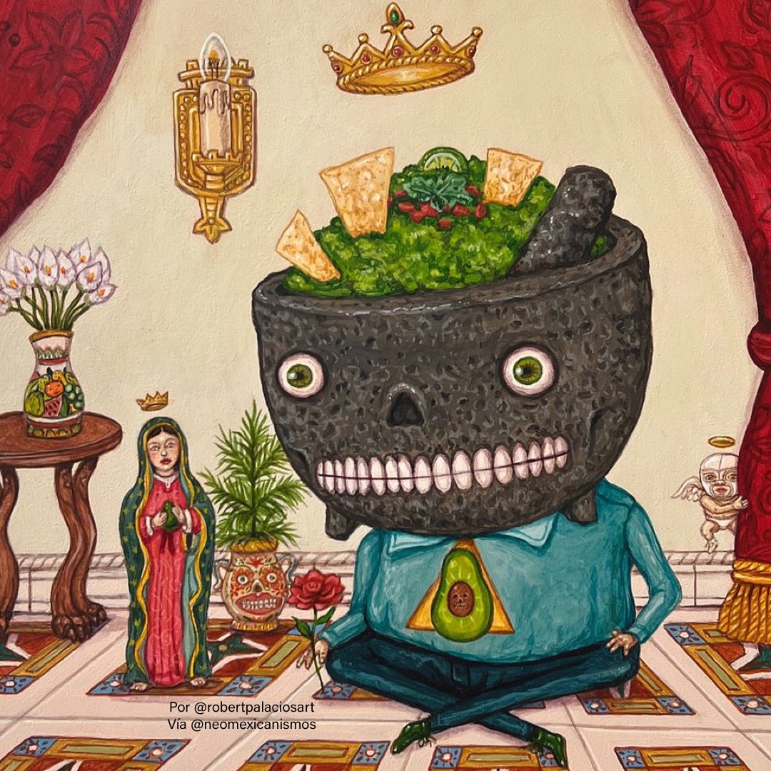 Santo guacamole 🥑 ::: por @robertpalaciosart #neomexicanismos