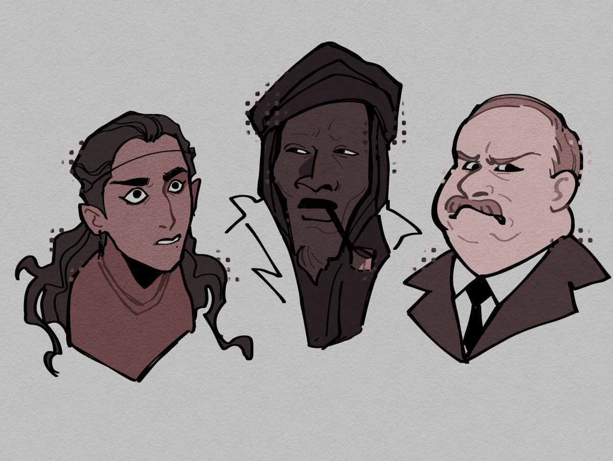 few quick face studies