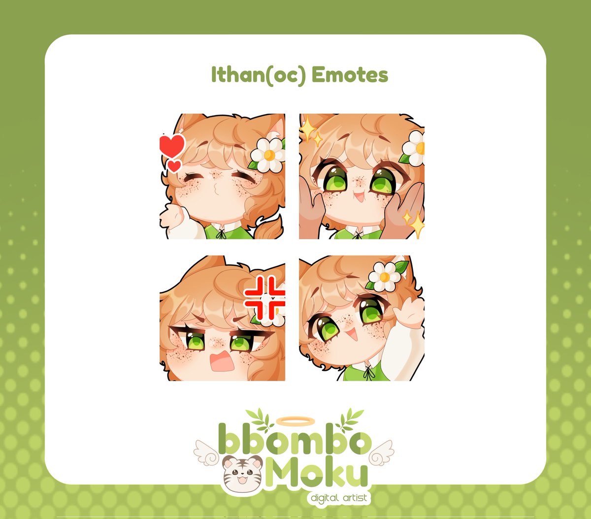 bbombumoku's tweet photo. Oc emotes🐯🌿✨️

#emotes #emotestwitch #vtuber #vtuberemotes #emotescommissions #customEmotes #emoteartist https://t.co/7H9SxG1HRG