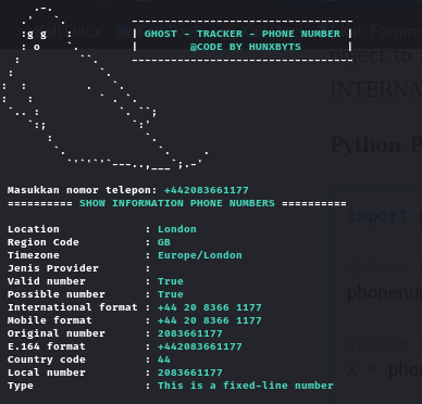 DarkWebInformer's tweet image. GhostTrack: Useful tool to track IP, Phone, and Username

GitHub: github.com/HunxByts/Ghost…
