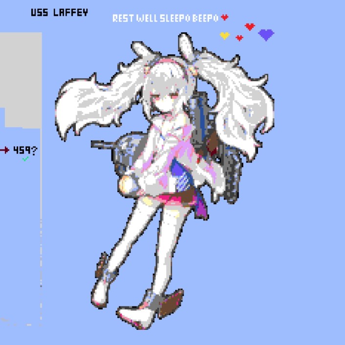 MinusAdmiral's tweet image. Laffey has been finished