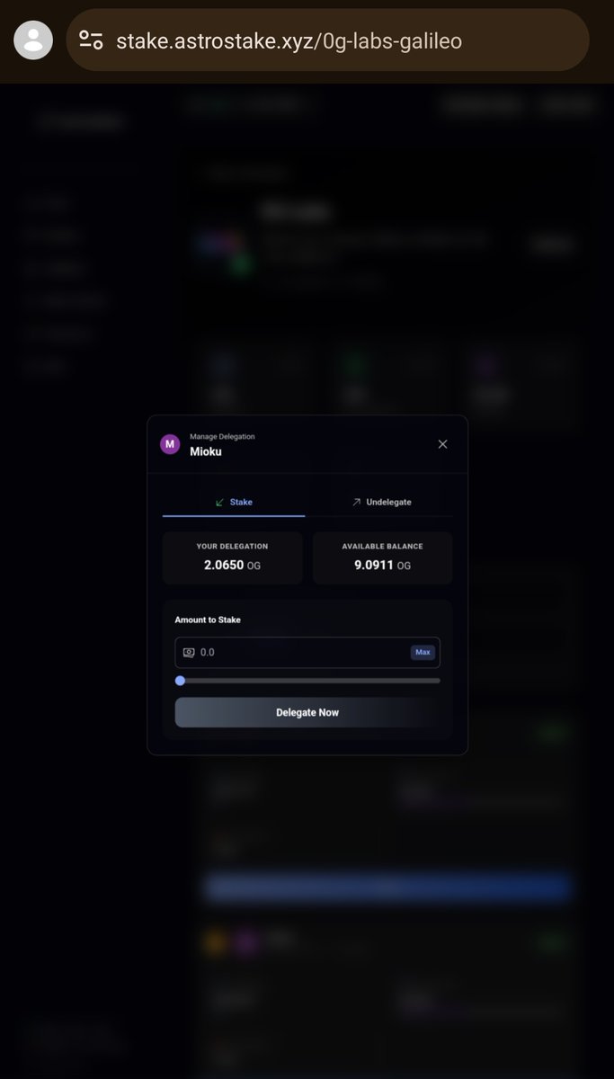 0GxDS_ (Ø,G) (@dikhads) on Twitter photo 0gm guys, which validator on <a href="/0G_labs/">0G Labs (Ø,G) - AI L1</a> you choose for your token delegate? I choose <a href="/eternia_xx/">Mloku (Ø,G) (❖,❖)</a> and just delegated 2 token for Mloku validator. Choose your validator based on your criteria!
You can do delegate easily on <a href="/assyfamusthofa/">acip (Ø,G)</a> on his <a href="/AstroStake/">AstroStake</a> website
Don't forget, we 0gm guys, which validator on <a href="/0G_labs/">0G Labs (Ø,G) - AI L1</a> you choose for your token delegate? I choose <a href="/eternia_xx/">Mloku (Ø,G) (❖,❖)</a> and just delegated 2 token for Mloku validator. Choose your validator based on your criteria!
You can do delegate easily on <a href="/assyfamusthofa/">acip (Ø,G)</a> on his <a href="/AstroStake/">AstroStake</a> website
Don't forget, we