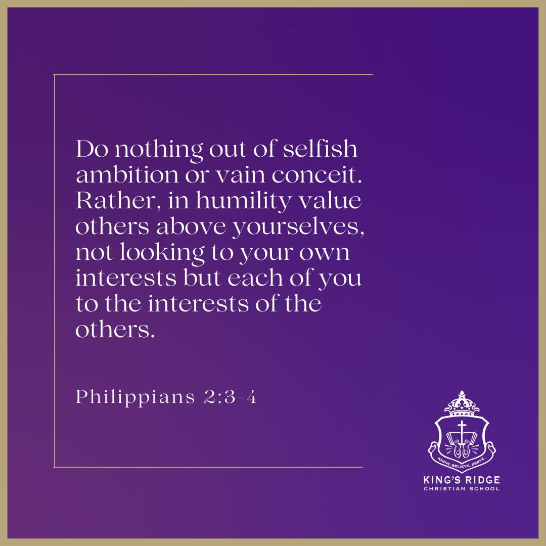 “Do nothing out of selfish ambition or vain conceit. Rather, in humility value others above yourselves, not looking to your own interests but each of you to the interests of the others.” ✝️ Philippians 2:3-4 #KnowBelieveServe