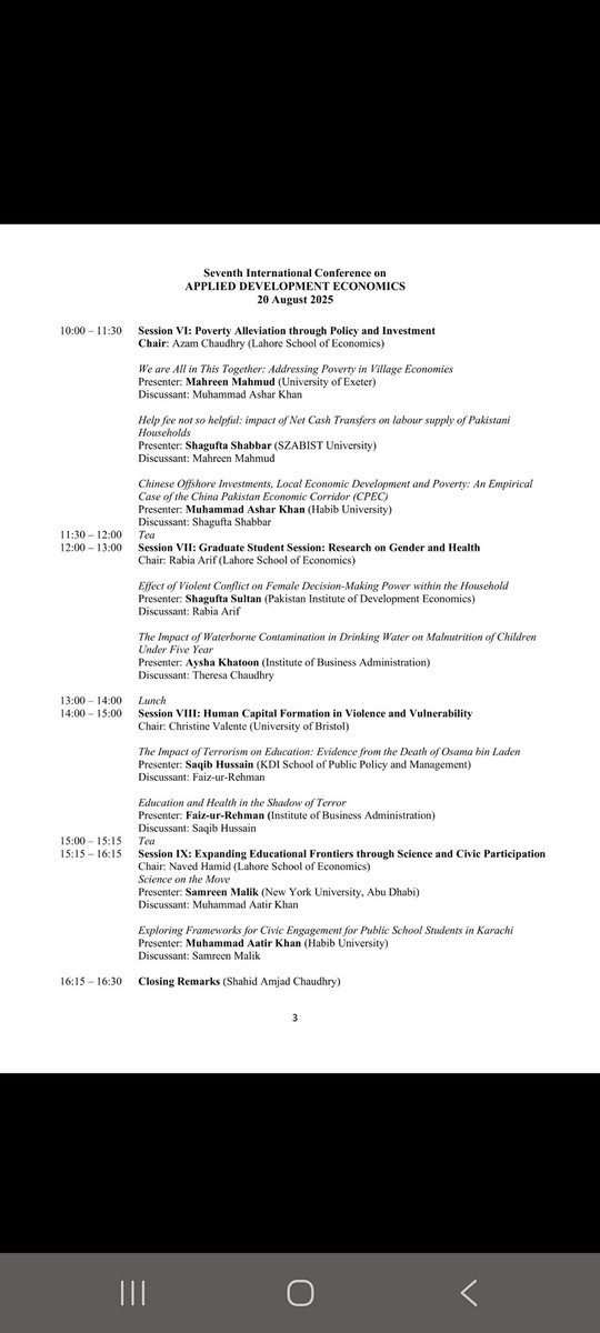waqarwadho's tweet photo. Join us for the 7th edition of the Applied Development Economics Conference at the Lahore School of Economics.
An amazing lineup of speakers covering a spectrum of development issues.
#ADE2025 @Lahore_School
@CREB_Pak
Free registration and participation👇 
https://t.co/0ggwXEk27l https://t.co/S2M8y5d5Jy