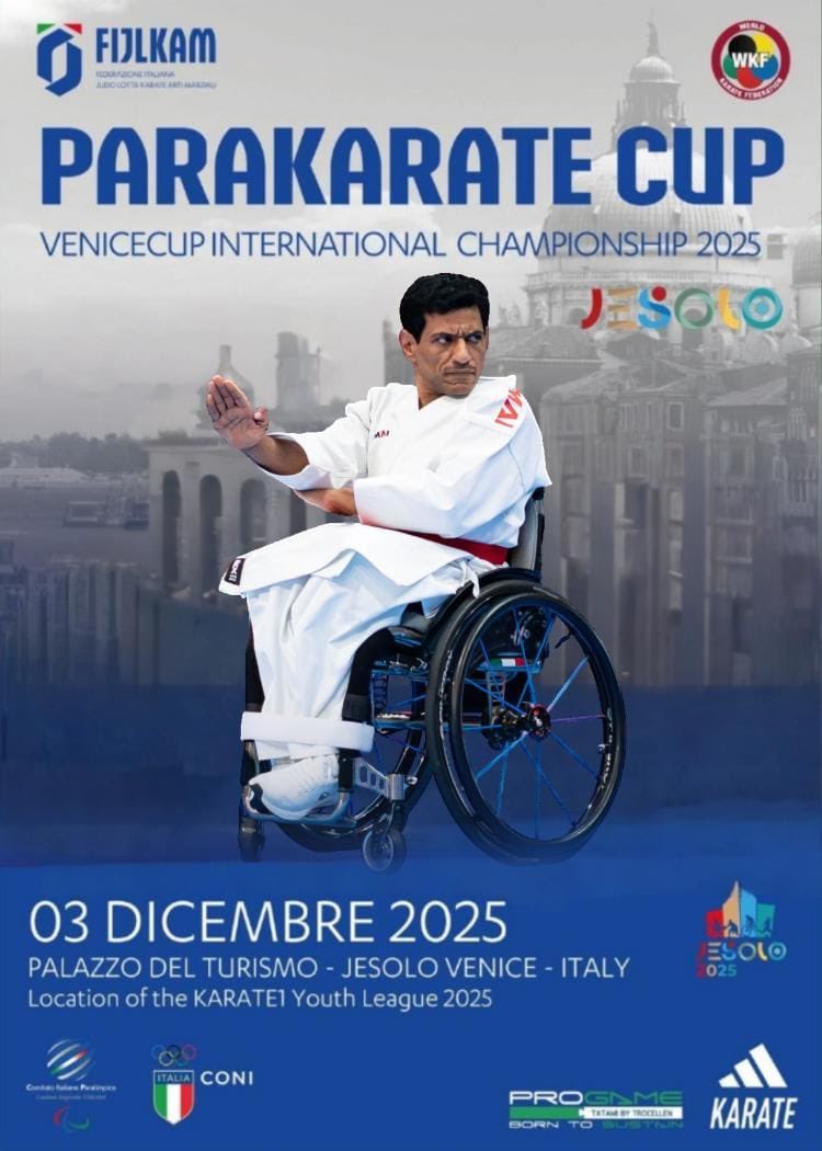 qassimclub's tweet photo. الإعلان الرسمي لبطولة الباراكاراتيه الدولية 2025
والتي ستعقد في إيطاليا 🇮🇹  3 ديسمبر 2025م تتزين باللاعب السعودي الدولي رشيد البريه بطل المنتخب السعودي ونادي ذوي الإعاقة بالقصيم 🇸🇦 

#نادي_القصيم https://t.co/AUHlaai6Wu