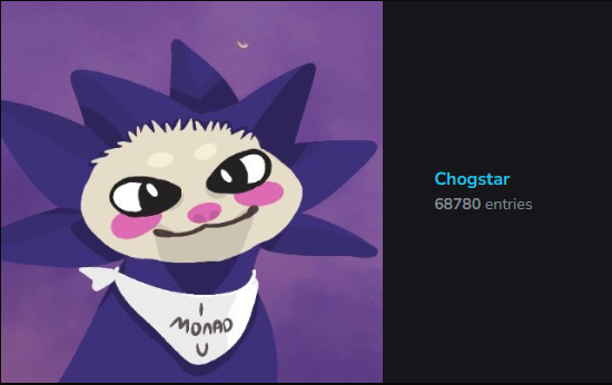 OrpheuzKaze(evm/acc⚡)⌘ (@orpheuzkaze) on Twitter photo 🚨 <a href="/chogstarrr/">lil chogstars ⨀</a> Pre-mint submission is almost over 🚨
68k WL submissions so far with only 100 winners.
If we hit 90k before closing on October 1st, we’ll add 20 extra starlists (WLs).
Join here: premint.xyz/chogstar/ 🚨 <a href="/chogstarrr/">lil chogstars ⨀</a> Pre-mint submission is almost over 🚨
68k WL submissions so far with only 100 winners.
If we hit 90k before closing on October 1st, we’ll add 20 extra starlists (WLs).
Join here: premint.xyz/chogstar/