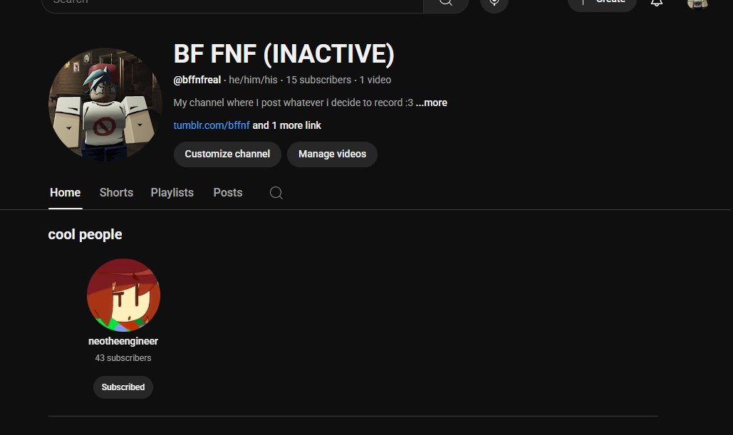 krismasdreemur0's tweet image. well. its done.
(it says one, but its some random ass unlisted vid i didnt even know i posted so if you find that, its the only trace of my channel videos)
rip bffnfreal 2023-2025
#BoycottYoutube #fuckyoutube