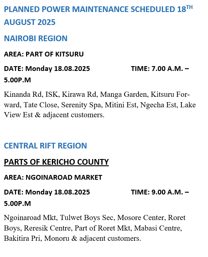Kenya Power tweet media