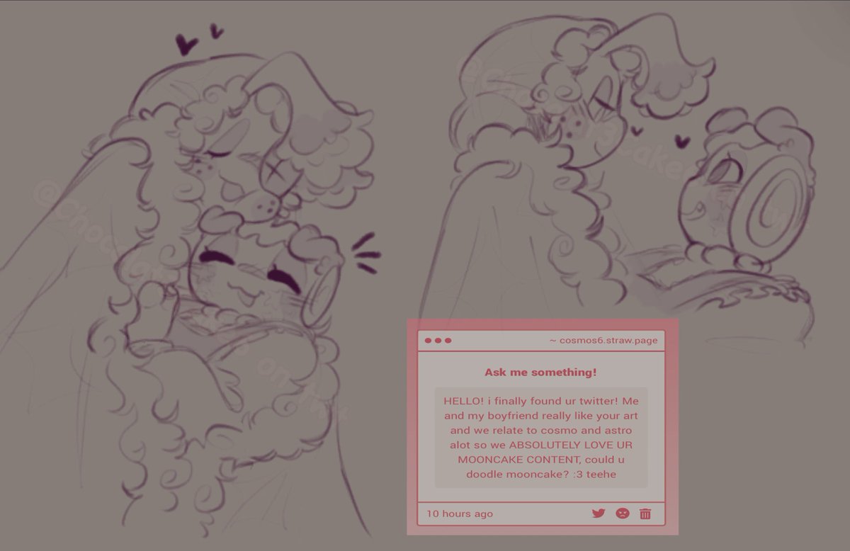 Chocolat3Cake6's tweet photo. It makes me so happy to hear my comfort ship also brings comfort to other happy couples, I wish you both the best! 

#dandysworld #mooncake https://t.co/TzjXEynPqe