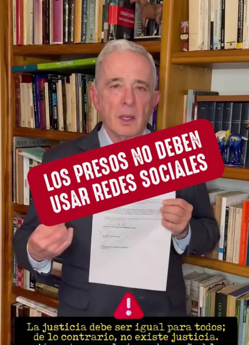 XPost1A's tweet image. Respete a la justicia Álvaro Uribe Vélez.