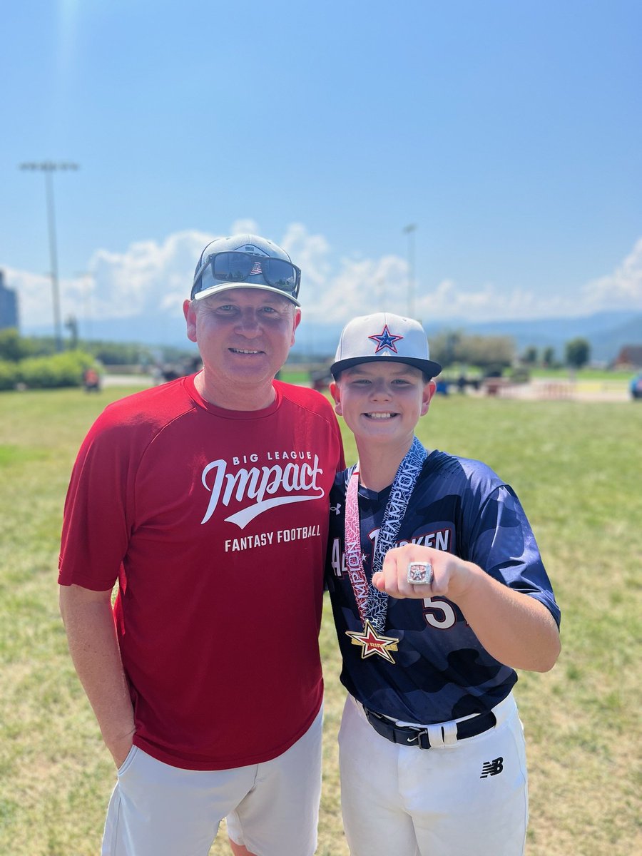 With Cole, now an <a href="/allripken/">All-Ripken</a> champ! Also sporting my <a href="/BigLeagueImpact/">Big League Impact</a> shirt; it's that time of year! <a href="/UncleCharlie50/">Adam Wainwright</a>