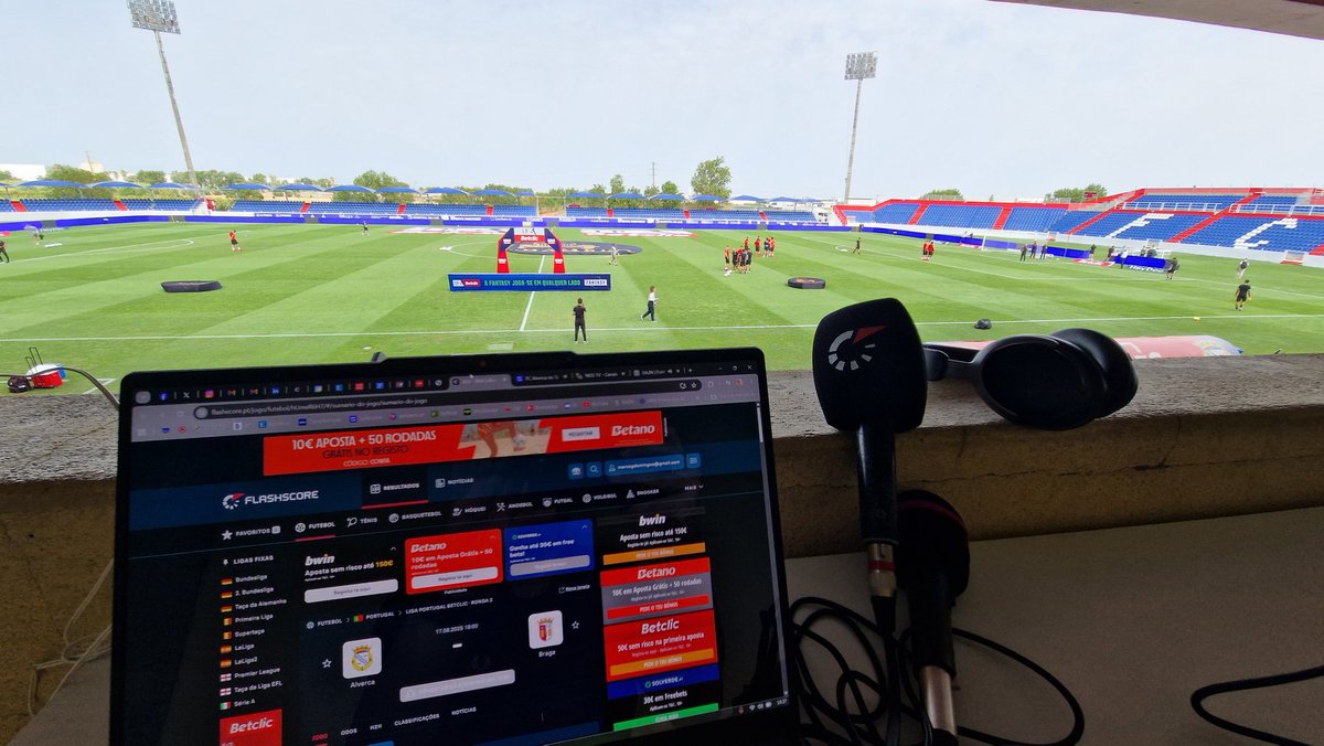 21 anos depois, Alverca volta a receber jogo da Primeira Liga.
Estou na narração para <a href="/FlashScorePT/">Flashscore.pt</a>

FC Alverca x SC Braga