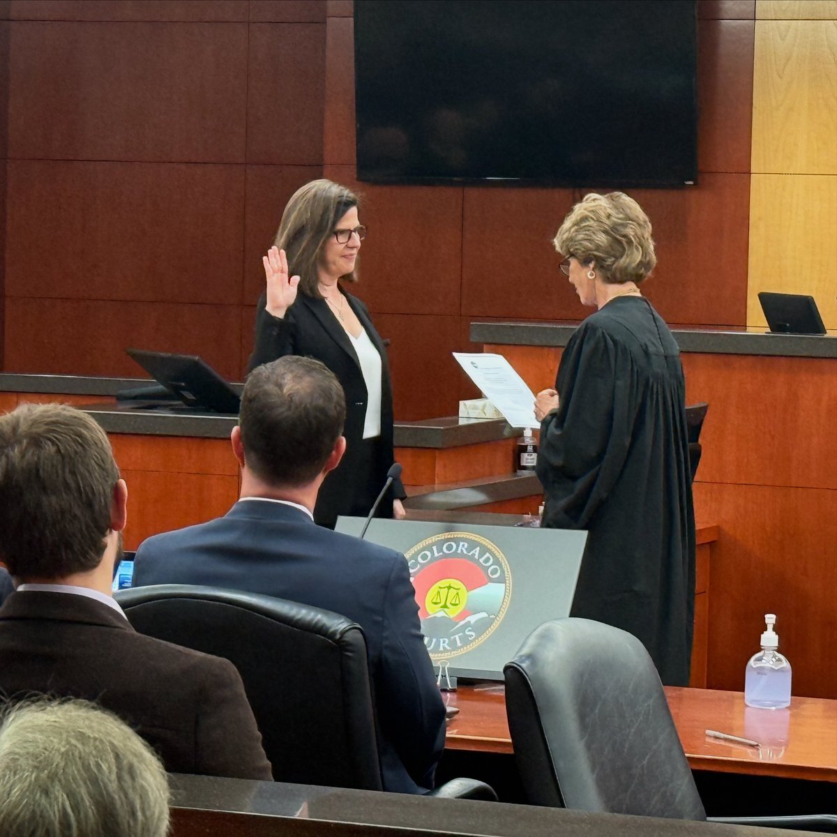 George Brauchler- 23rd Judicial District Attorney (@23rdda) on Twitter photo A warm welcome to District Judge <a href="/StacyGuillon/">Stacy Guillon</a>! She’s officially joined the 23rd Judicial District and was sworn in by her mother- former Colorado Supreme Court Justice Rebecca Kourlis. Honored to have you on the team. #ColoradoJudiciary #LegalLegacy #23rdJudicialDistrict A warm welcome to District Judge <a href="/StacyGuillon/">Stacy Guillon</a>! She’s officially joined the 23rd Judicial District and was sworn in by her mother- former Colorado Supreme Court Justice Rebecca Kourlis. Honored to have you on the team. #ColoradoJudiciary #LegalLegacy #23rdJudicialDistrict