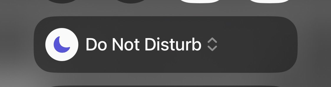 If you think I’m ignoring you, it’s not personal.