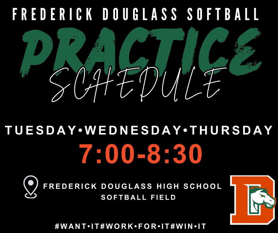 Time to get back to work Lady Broncos!! 
Practice this week starting Tuesday-  August 19th 7:00-8:30. 
See you there!! 💚🥎🧡
#WantItWorkForItWinIt
#BroncoSoftball