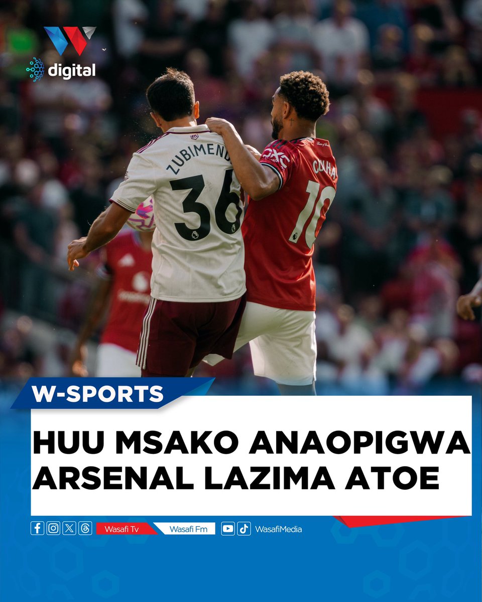 61’ Man United 0-1 Arsenal 

#EpL
#WasafiSports