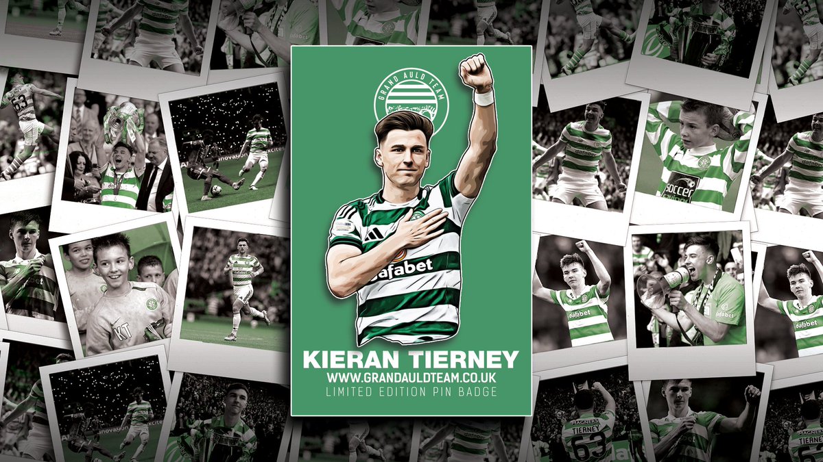 HES CELTIC THROUGH AND THROUGH ✊🍀

Kieran Tierney pin badge + free stickers available now

GrandAuldTeam.co.uk

RT for a chance to win a normal and rare pin badge 💚