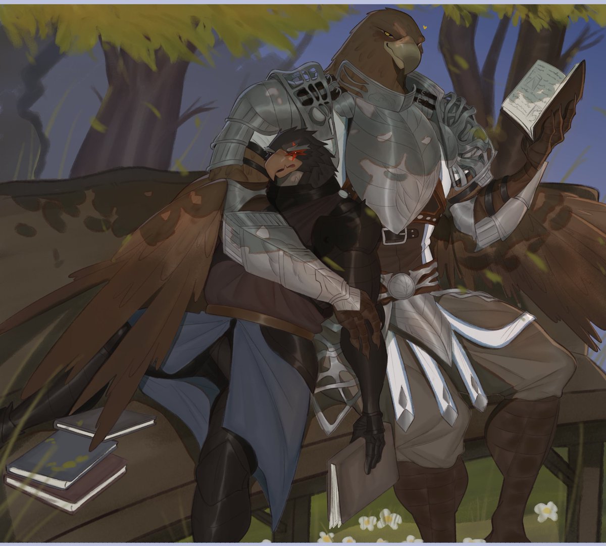 "Weekly reading session"📚
Guardian has been forcing me to read more, so he decided to do a weekly reading session....but this time I couldn't and fell asleep hehe.
🦅♥️🦅