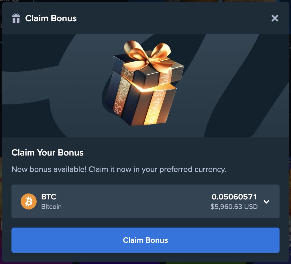 Here is my <a href="/Stake/">Stake.com</a> weekly bonus from yesterday!

Like/rt/reply username/tag friend and I'll be tipping ppl out 🫡

If you're on code STAHNGG - you get more. It's that simple 👇