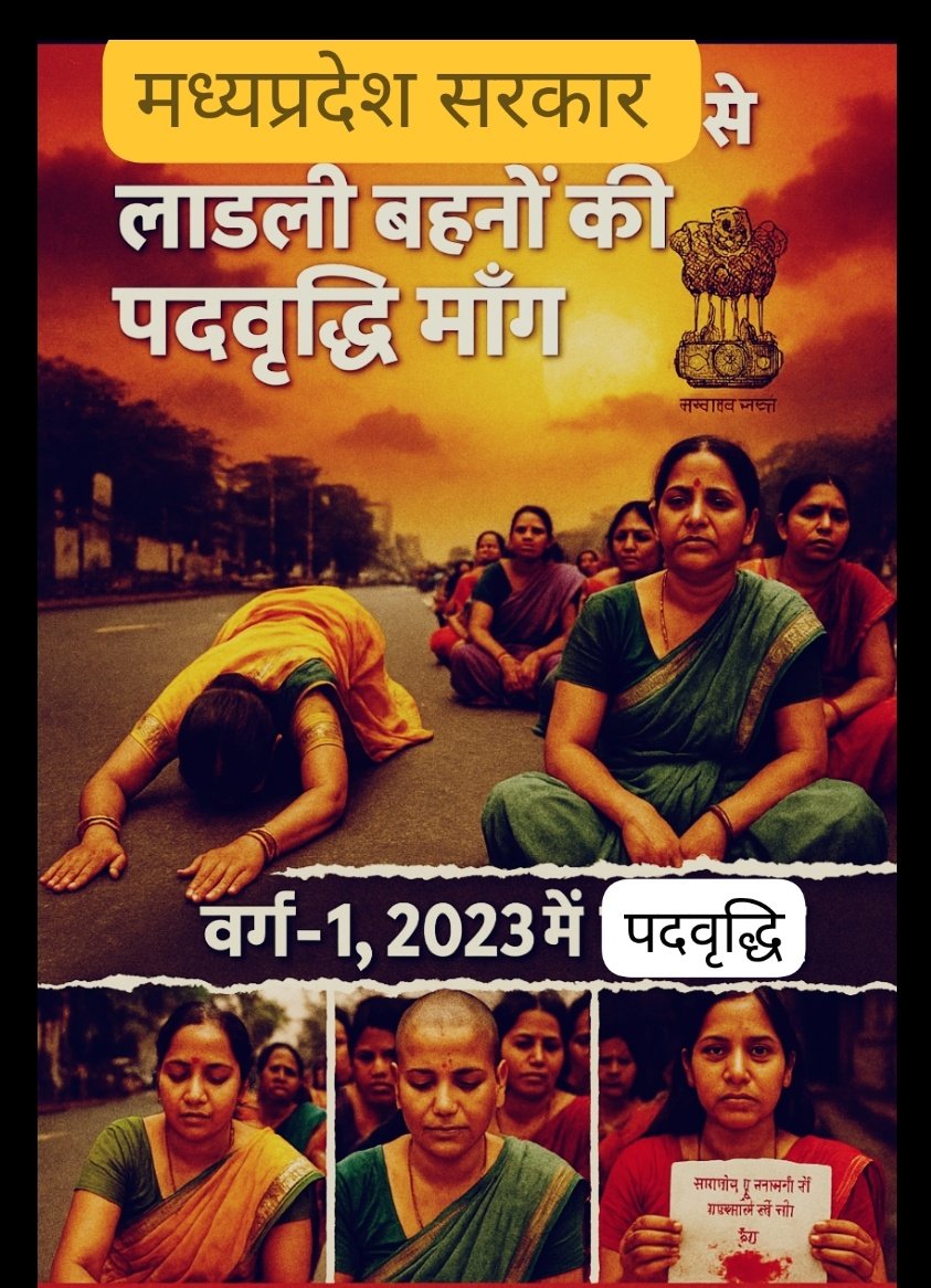 sumit_sarkar204's tweet photo. मध्यप्रदेश के मुखिया भी अजब गजब है।

📢 मंच से भाषणों में कभी 1 लाख तो कभी 2.5 लाख नौकरियां देना का ढिंढोरा पीटते है।

हकीकत -

🏫वेटिंग शिक्षक 2023 के अभ्यर्थी 2.5 वर्ष से नौकरी के लिए भटक रहे है, लेकिन सेकंड काउंसलिंग पदवृद्धि के साथ अबतक नहीं हुई। https://t.co/wpW3XwFKv4