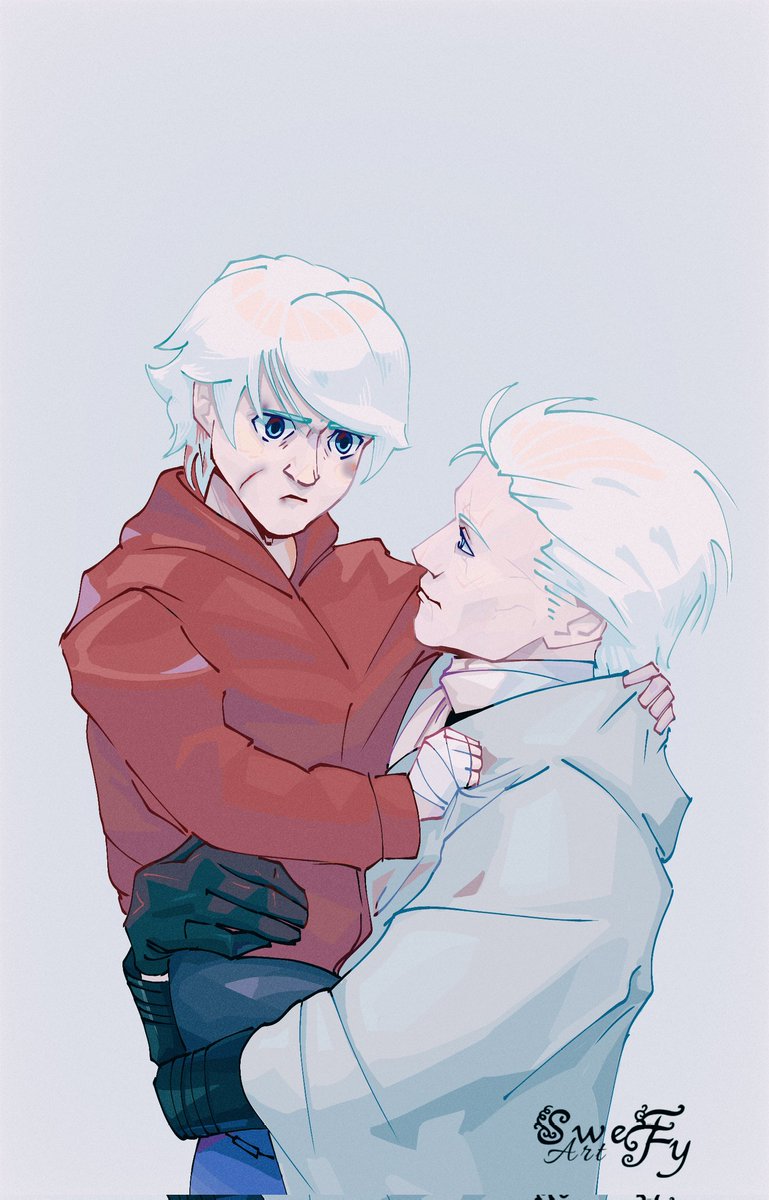 art_sweety's tweet photo. Think about how abandoned babies are not picked up (even when they cry) so that they don't get used to it🥲

#DMC #DevilMayCry #Vergil #Nero https://t.co/WxjC4IiYnv